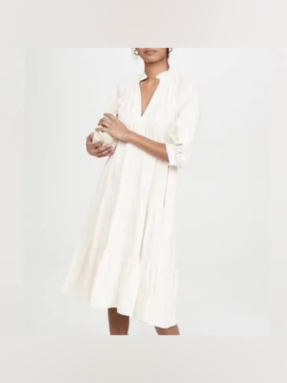 Amanda Uprichard Saffron Midi Dress - Ivory small